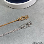 ¡®Loco¡¯FORCE SMALL HORSESHOE  DIAMOND CHAIN ROPE BRACELET