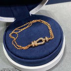 ¡®Loco¡¯FORCE SMALL HORSESHOE  DIAMOND CHAIN ROPE BRACELET