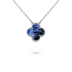 ¡®Loco¡¯CLOVER 15MM PIETERSITE NECKLACE SILVER