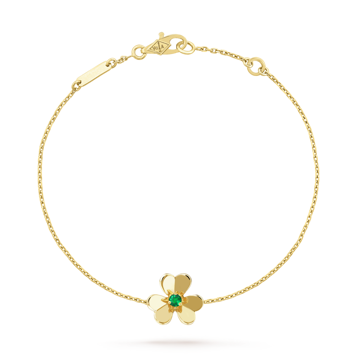 ¡®Loco¡¯FRIVOLE GOLD FLOWER PINK MALACHITE BRACELET