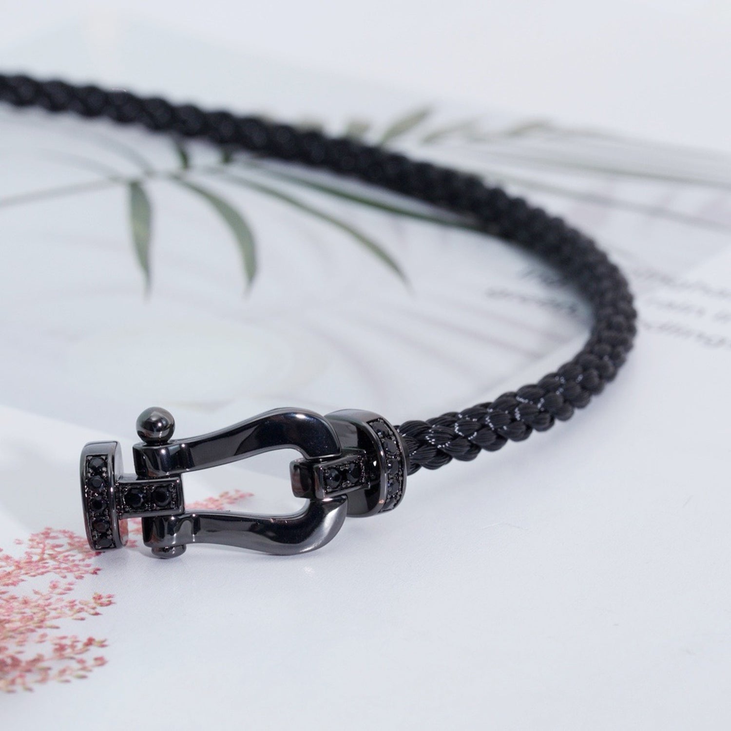 ¡®Loco¡¯FORCE LARGE SERIES HORSESHOE BLACK SAMURAI BRACELET