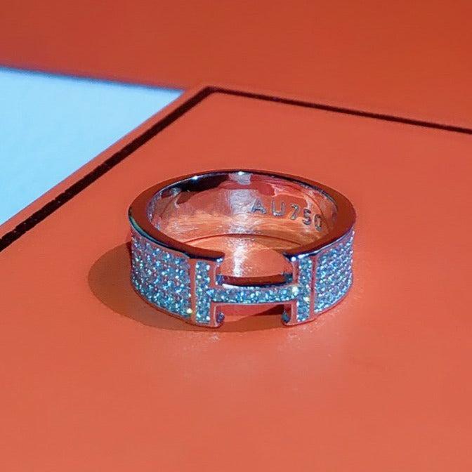 ¡®Loco¡¯H RING FULL DIAMOND