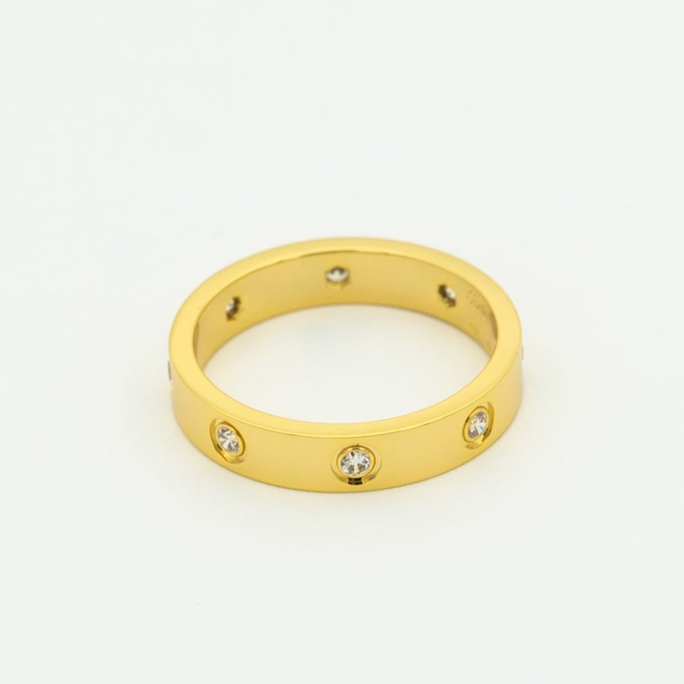 ¡®Loco¡¯LOVE RING 3.6MM 8 DIAMONDS
