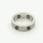 ¡®Loco¡¯LOVE RING 5.5MM DIAMONDS PAVED CERAMIC