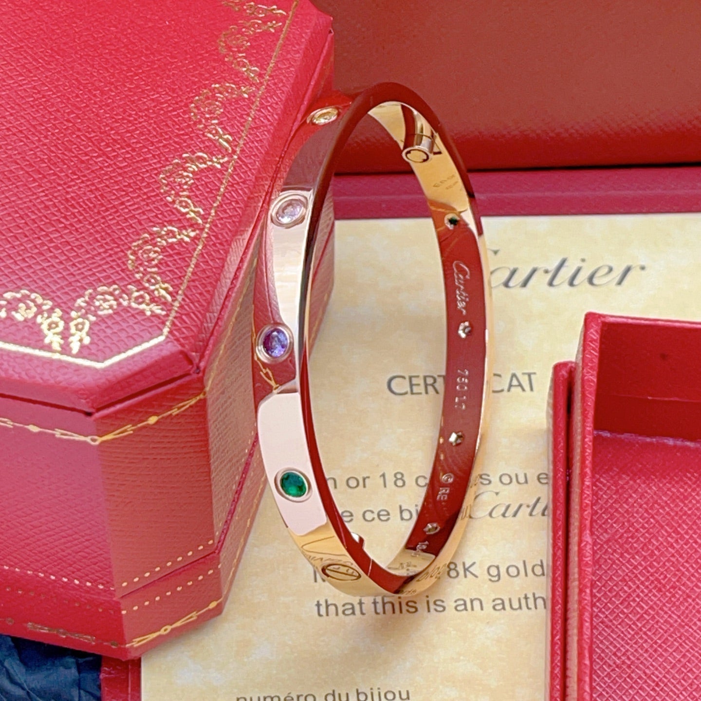 [Loco JURI]2026 RAINBOW LOVE BRACELET 6.1MM  10 DIAMONDS
