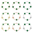 [Loco]New  CLOVER 5 MOTIF MALACHITE BRACELET COLLECTION