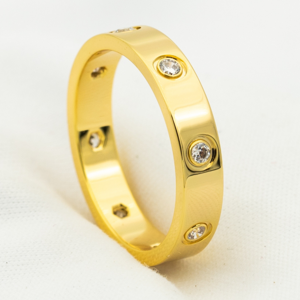 ¡®Loco¡¯LOVE RING 3.6MM 8 DIAMONDS