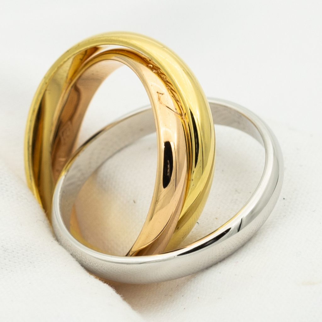 ¡®Loco¡¯TRINITY RING GOLD PINK GOLD SILVER