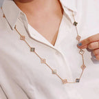¡®Loco¡¯CLOVER 20 MOTIFS DARK MOP DIAMOND  NECKLACE