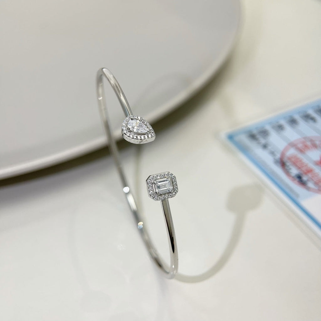 [Loco]JONC FLEX MY TWIN TOI & MOI SILVER DIAMOND BRACELET