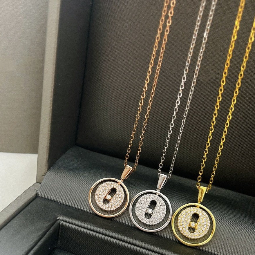 [Loco]LUCKY MOVER PM PAVED NECKLACE