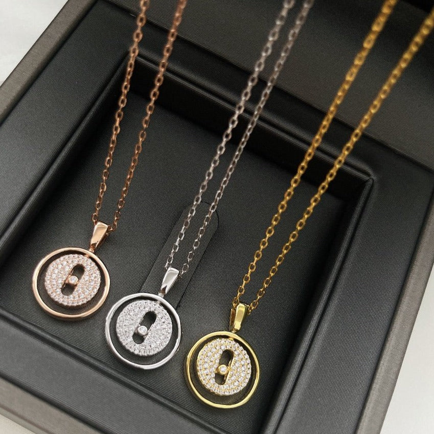[Loco]LUCKY MOVER PM PAVED NECKLACE
