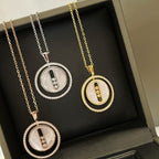 [Loco]LUCKY MOVE MM NACRE BLANCHE DIAMOND NECKLACE