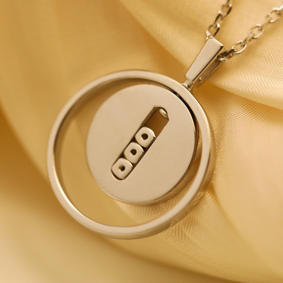 [Loco]LUCKY MOVE MM SILVER DIAMOND NECKLACE