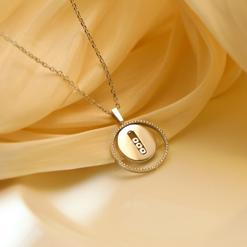 [Loco]LUCKY MOVE MM SILVER DIAMOND NECKLACE