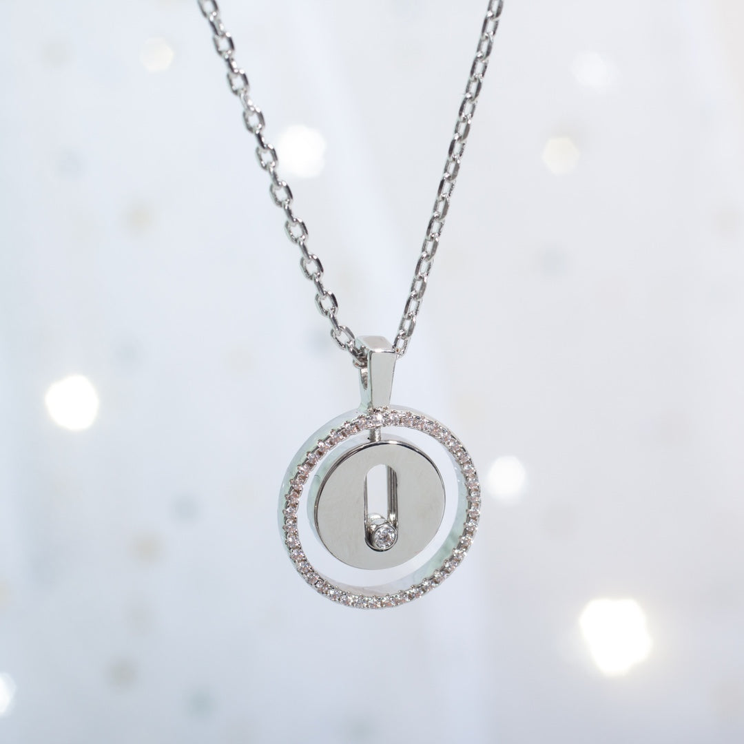[Loco]LUCKY MOVE PM NECKLACE SILVER DIAMOND