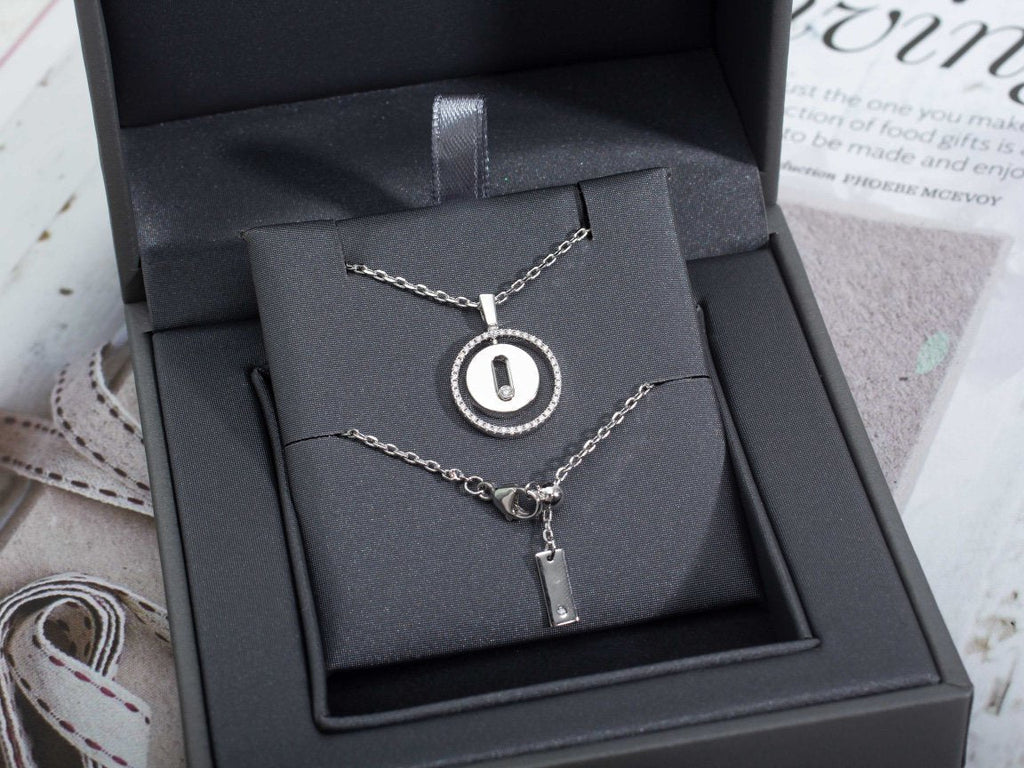 [Loco]LUCKY MOVE PM NECKLACE SILVER DIAMOND