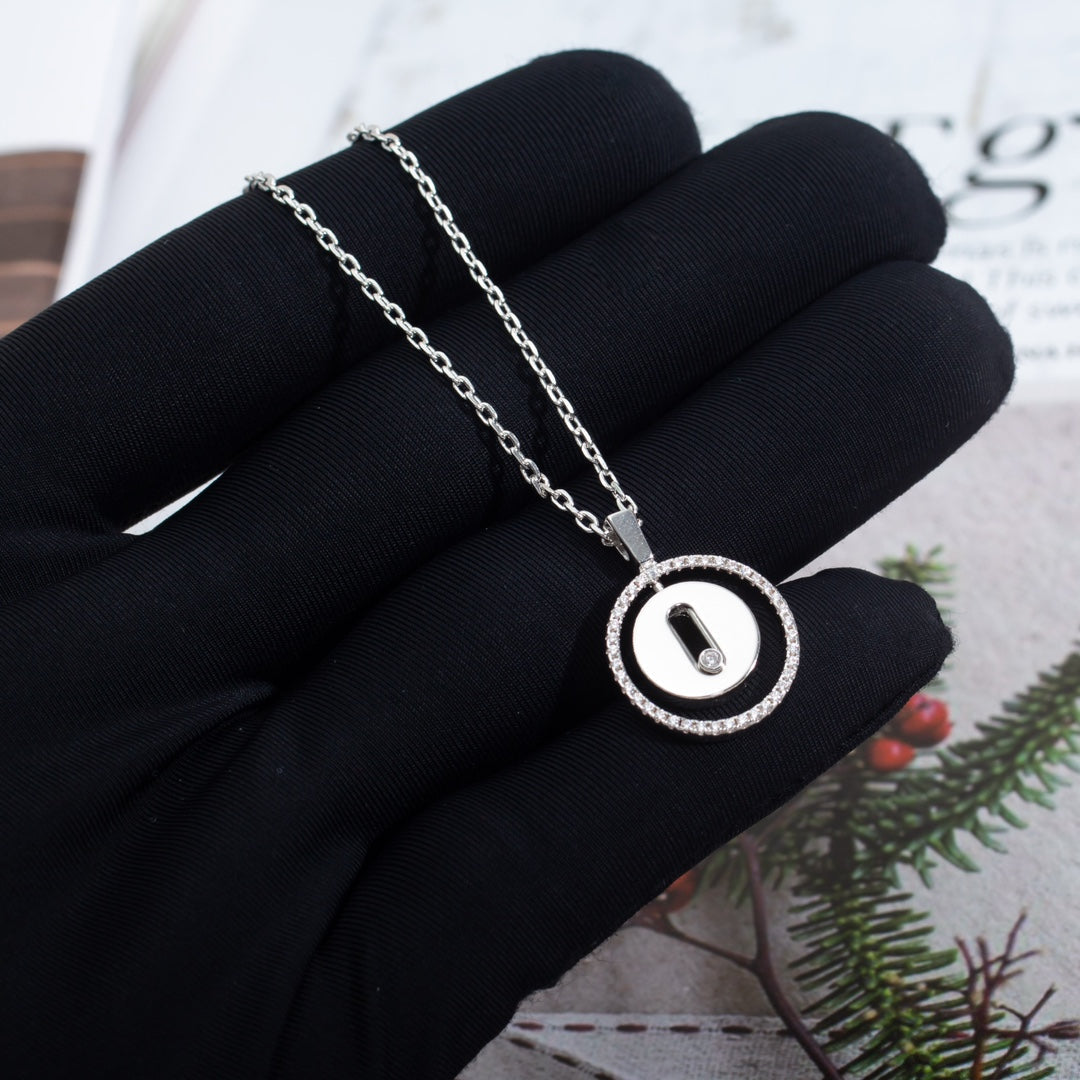 [Loco]LUCKY MOVE PM NECKLACE SILVER DIAMOND