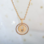 [Loco]LUCKY MOVE PM NECKLACE PINK GOLD DIAMOND