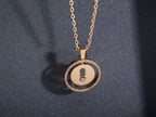 [Loco]LUCKY MOVE PM NECKLACE PINK GOLD DIAMOND
