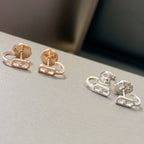 [Loco]CREOLES MOVE UNO MINI 1 DIAMOND EARRINGS