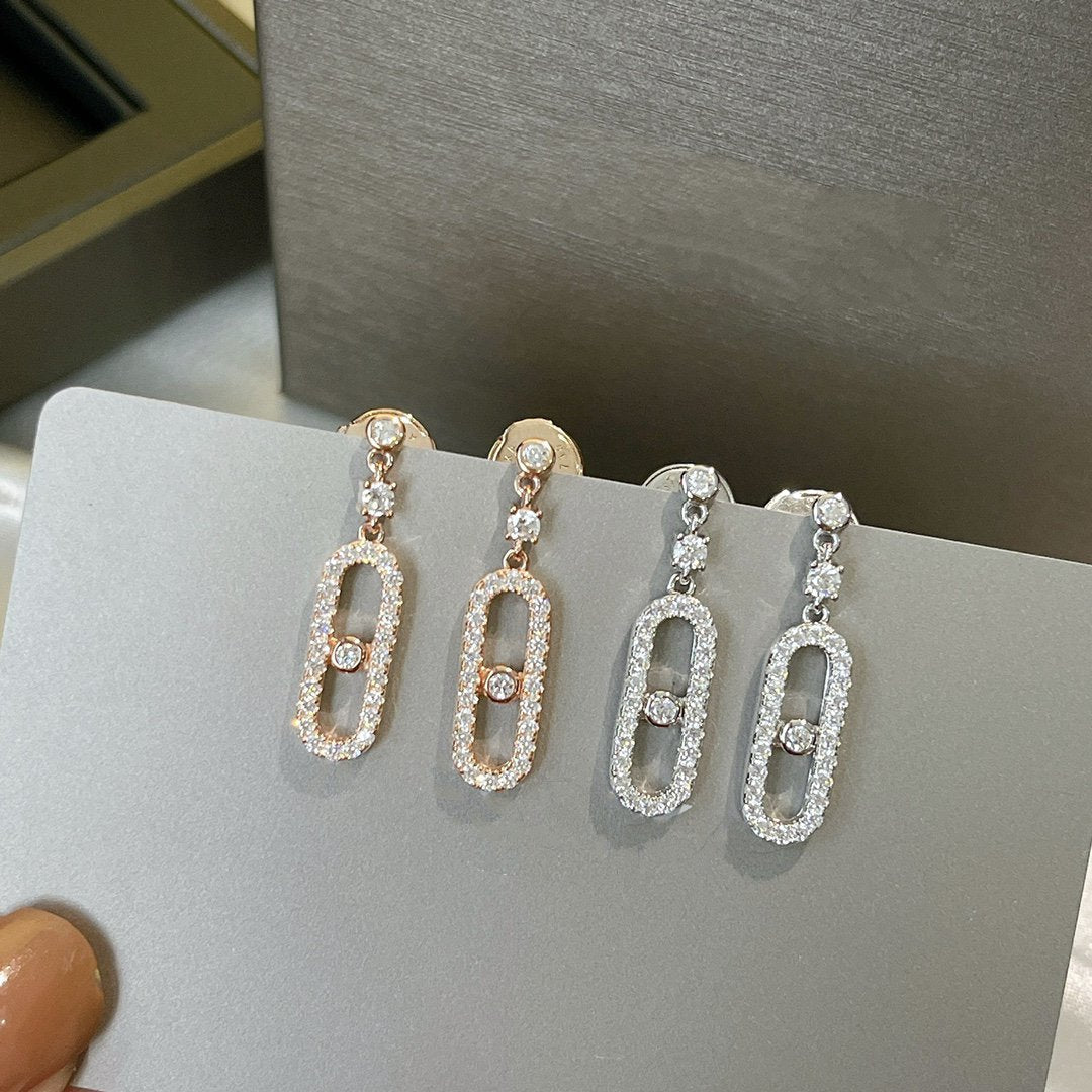 [Loco]DORMEUSES MOVE UNO DIAMOND EARRINGS
