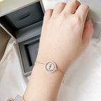 [Loco]LUCKY MOVE PAVED DIAMOND BRACELET