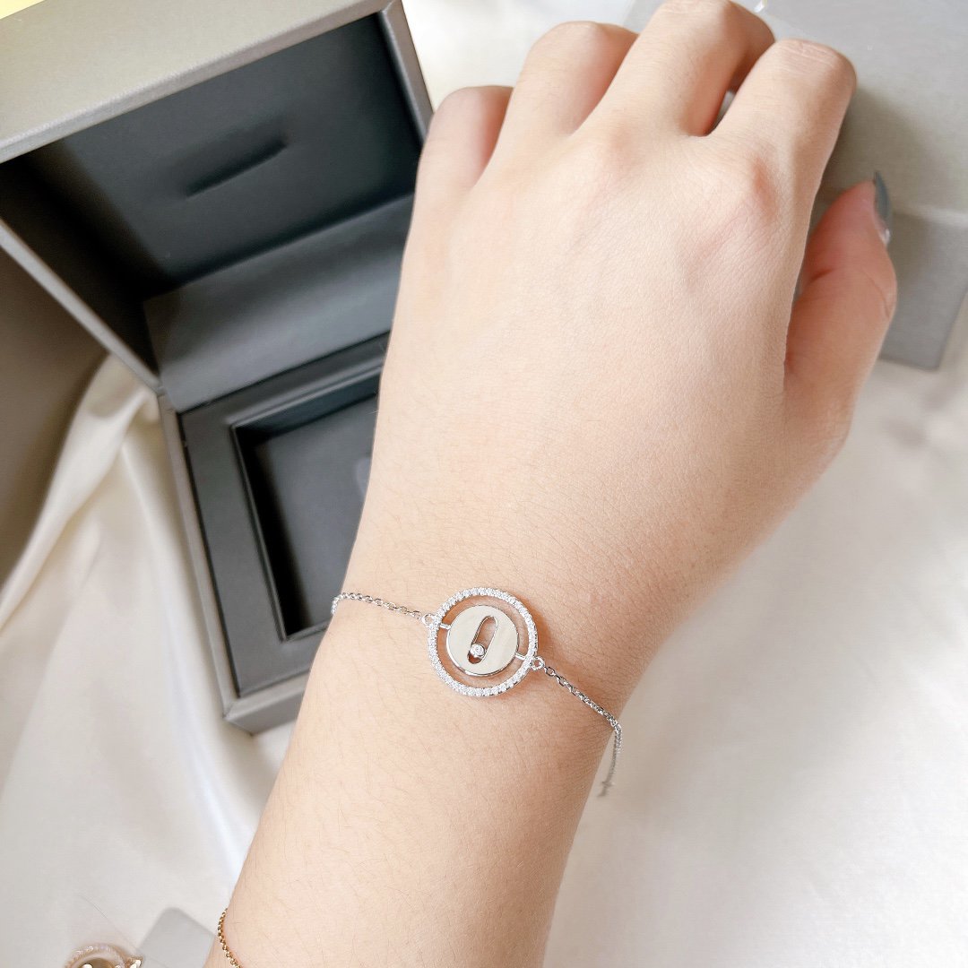 [Loco]LUCKY MOVE PAVED DIAMOND BRACELET