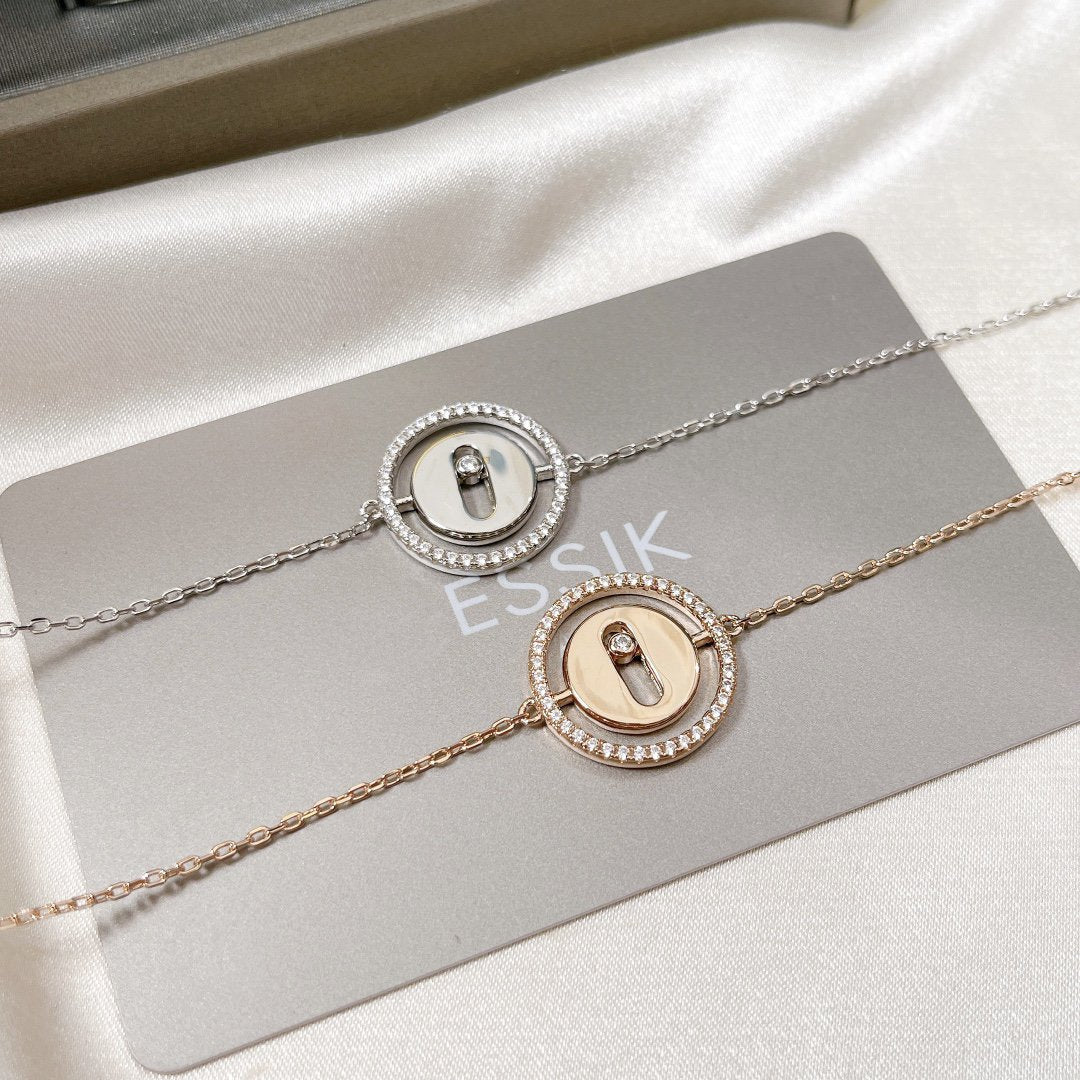 [Loco]LUCKY MOVE PAVED DIAMOND BRACELET