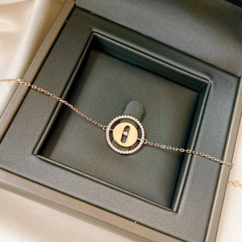[Loco]LUCKY MOVE PAVED DIAMOND BRACELET