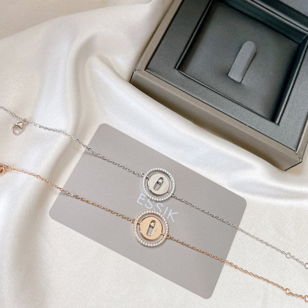 [Loco]LUCKY MOVE PAVED DIAMOND BRACELET
