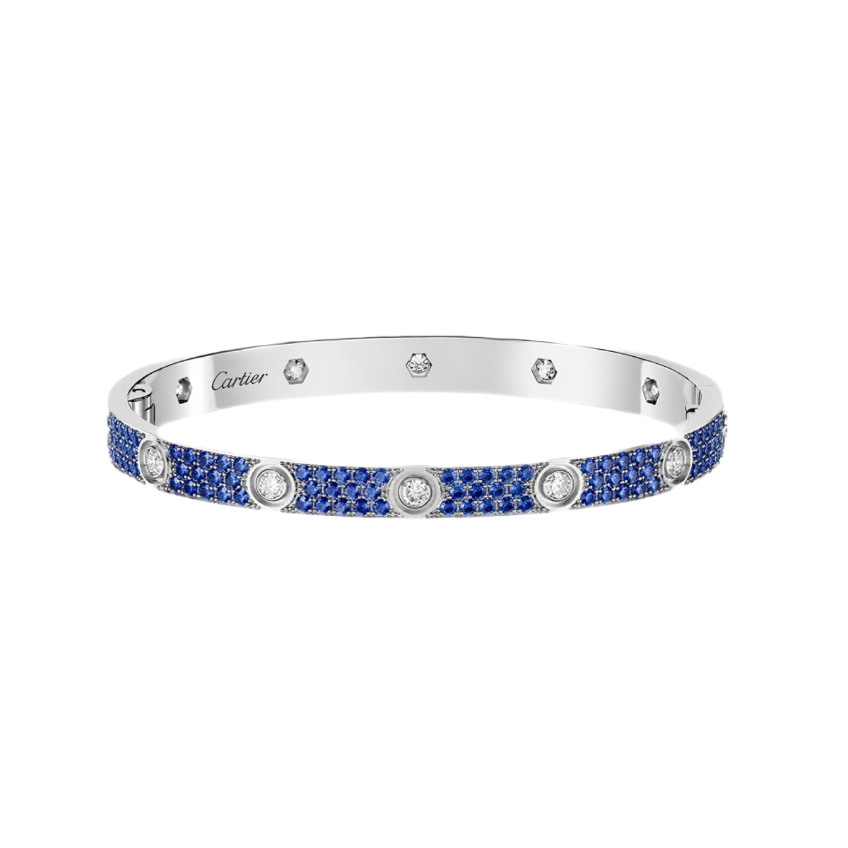 [Loco ] 2026 PAVE GEMSTONE LOVE BRACELET 6.1MM 10 DIAMONDS