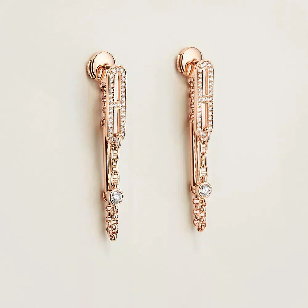 ¡®Loco¡¯CHAINE CHAOS DIAMOND DROP EARRINGS