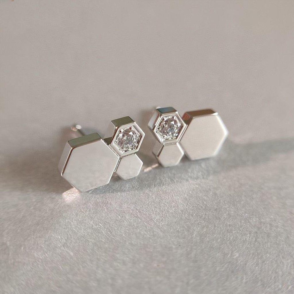¡®Loco¡¯BEE LOVE SILVER DIAMOND EARRINGS