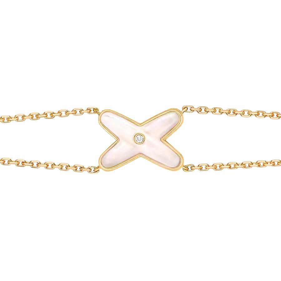 ¡®Loco¡¯JEUX BRACELET WHITE MOP GOLD 1 DIAMOND