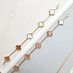 [Loco]New  CLOVER 5 MOTIFS  PINK MOP BRACELET COLLECTION