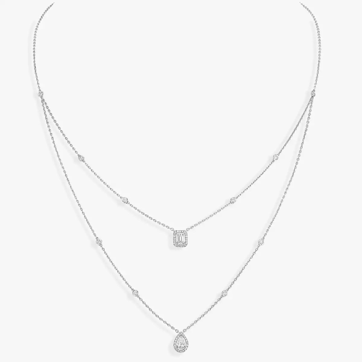[Loco]Diamond Necklace My Twin 2 Rows