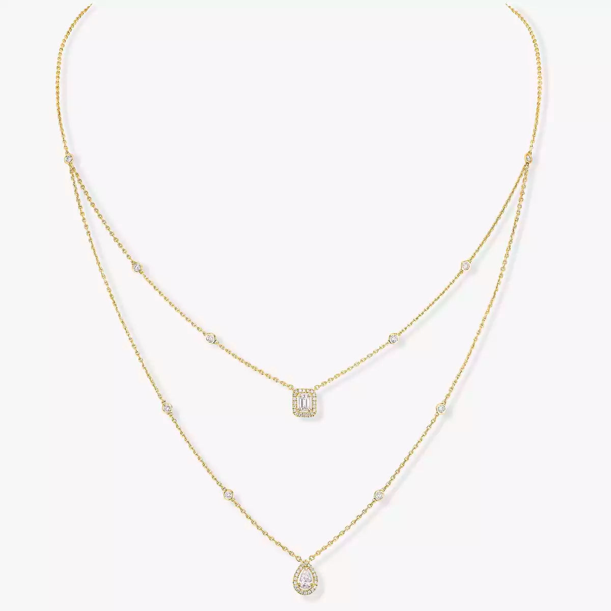 [Loco]Diamond Necklace My Twin 2 Rows