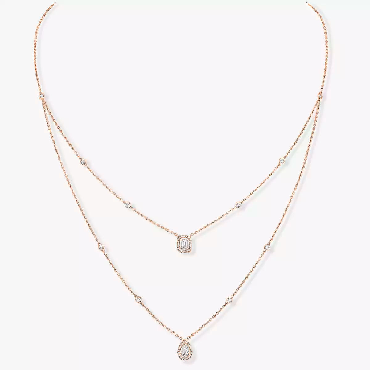 [Loco]Diamond Necklace My Twin 2 Rows