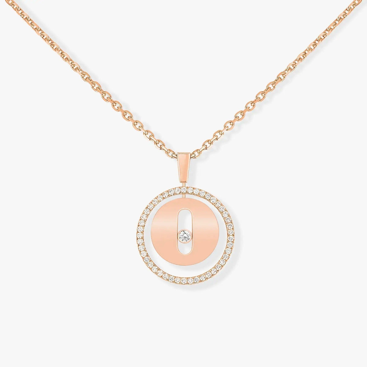 [Loco]LUCKY MOVE PM NECKLACE PINK GOLD DIAMOND
