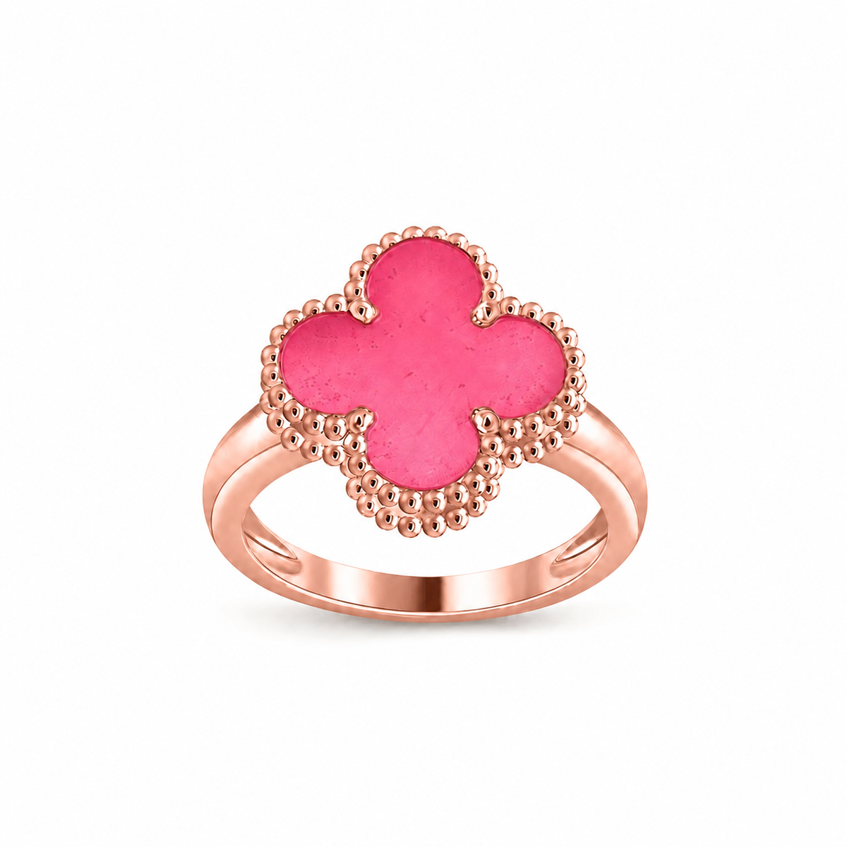[Loco]NEW CLOVER PINK ENAMEL RINGS