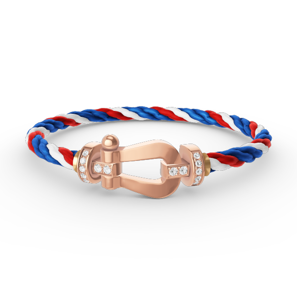 ¡®Loco¡¯FORCE LARGE HORSESHOE HALF DIAMOND BRACELET ROSE GOLD