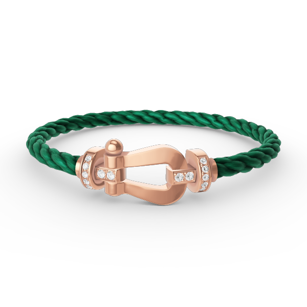 ¡®Loco¡¯FORCE LARGE HORSESHOE HALF DIAMOND BRACELET ROSE GOLD