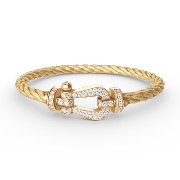 ¡®Loco¡¯FORCE LARGE HORSESHOE FULL DIAMOND BRACELET GOLD