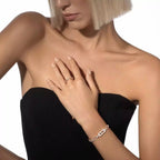 [Loco jewelrys]Move Link Pave_-Set Diamond Ring in Gold