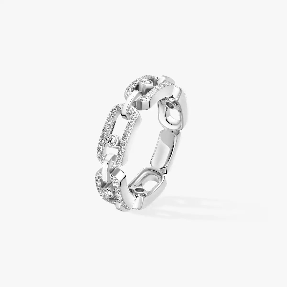 [Loco]Move Link Pave_-Set Diamond Ring in Gold