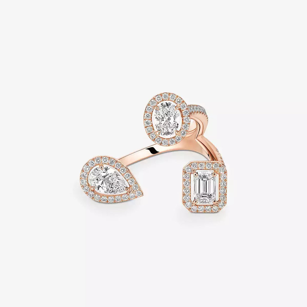 [[Loco jewelrys] Diamond Ring 0,25ct My Twin Trilogy