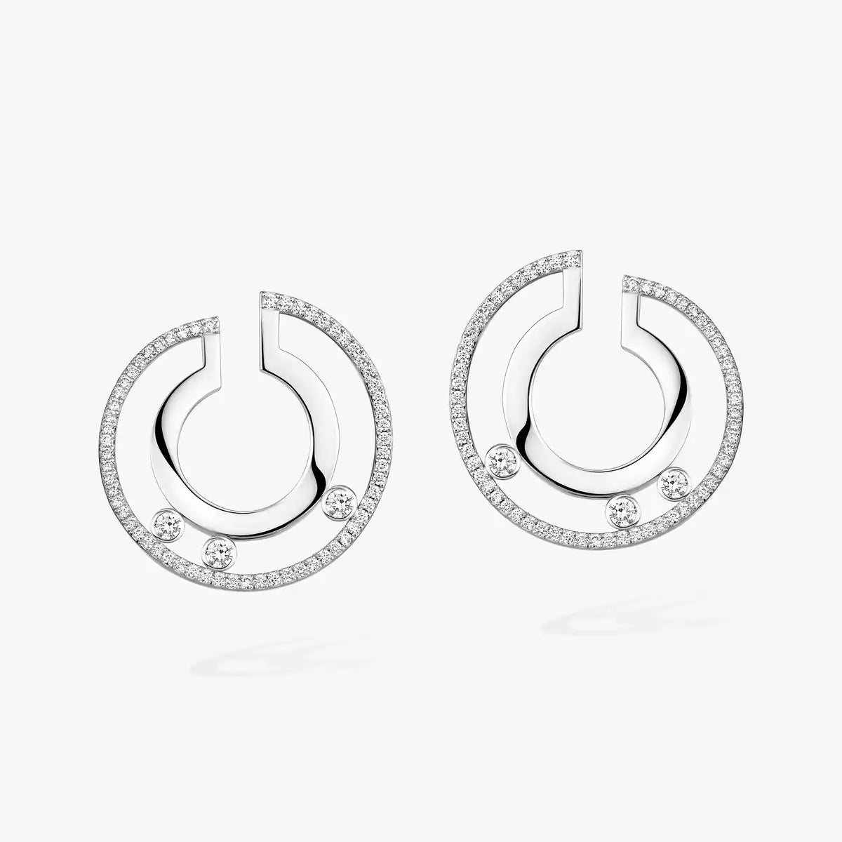 [Loco]Move Romane Small Diamond Hoop Earrings