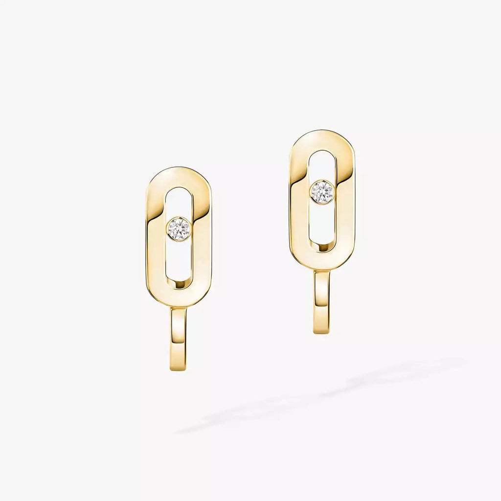[Loco jewelrys]Diamond Mini Hoop Earrings Move Classique