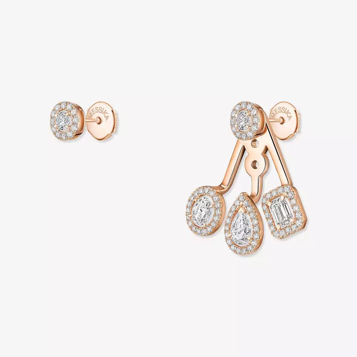 [Loco] My Twin Trio  Diamond Earrings
